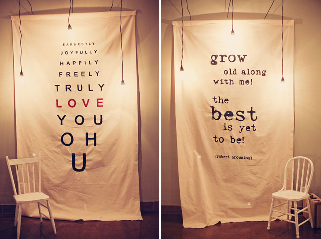 Here is how one couple used quotes and sayings in their gorgeous wedding