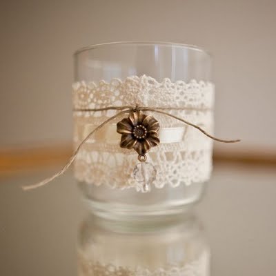 Lady-of-My-Life-Candle-Holder-by-LadyLotte-on-Etsy-Lace-Tea-Light-Flower-Twine-Wedding-Table-Decor