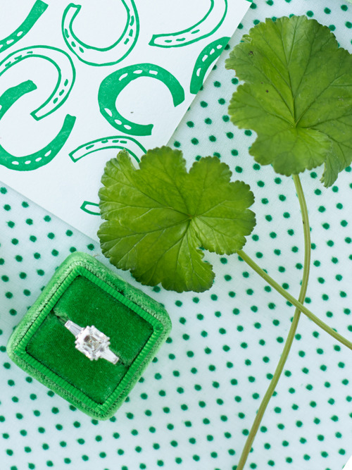 green vintage velvet wedding ring box