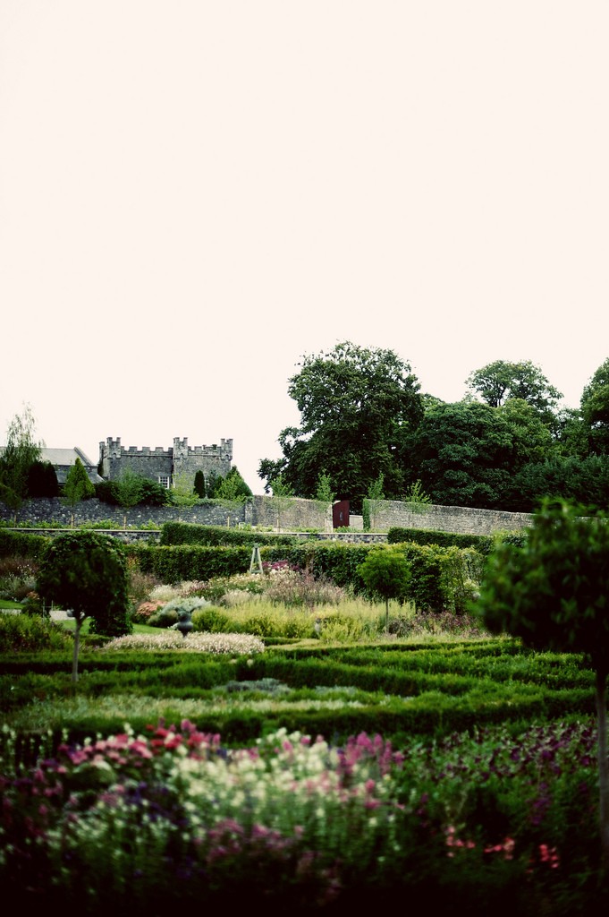 Walled castle garden Ireland