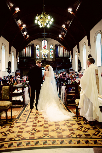 Irish church wedding