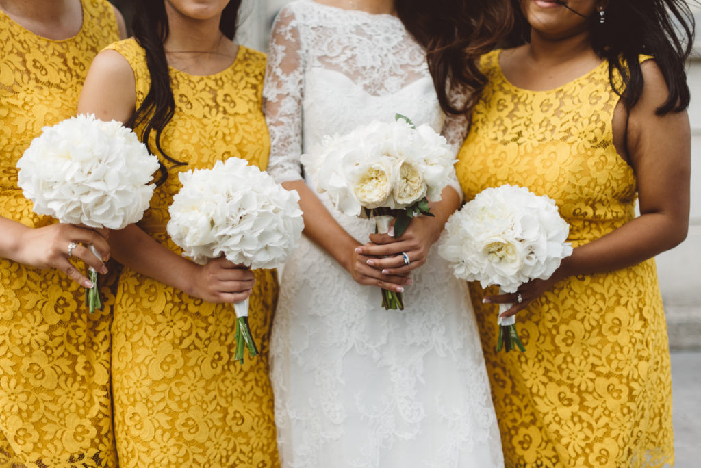 yellow bridesmaids