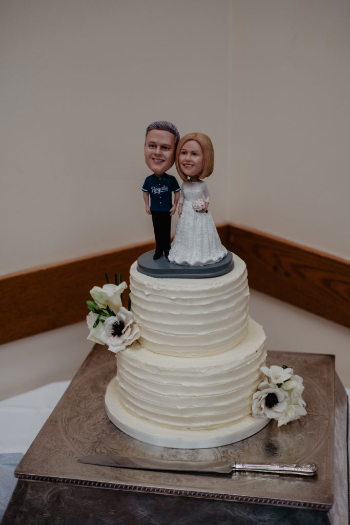a small cake for a small wedding