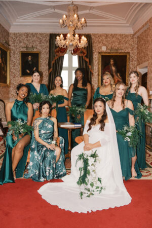 bridal party phot at markree castle