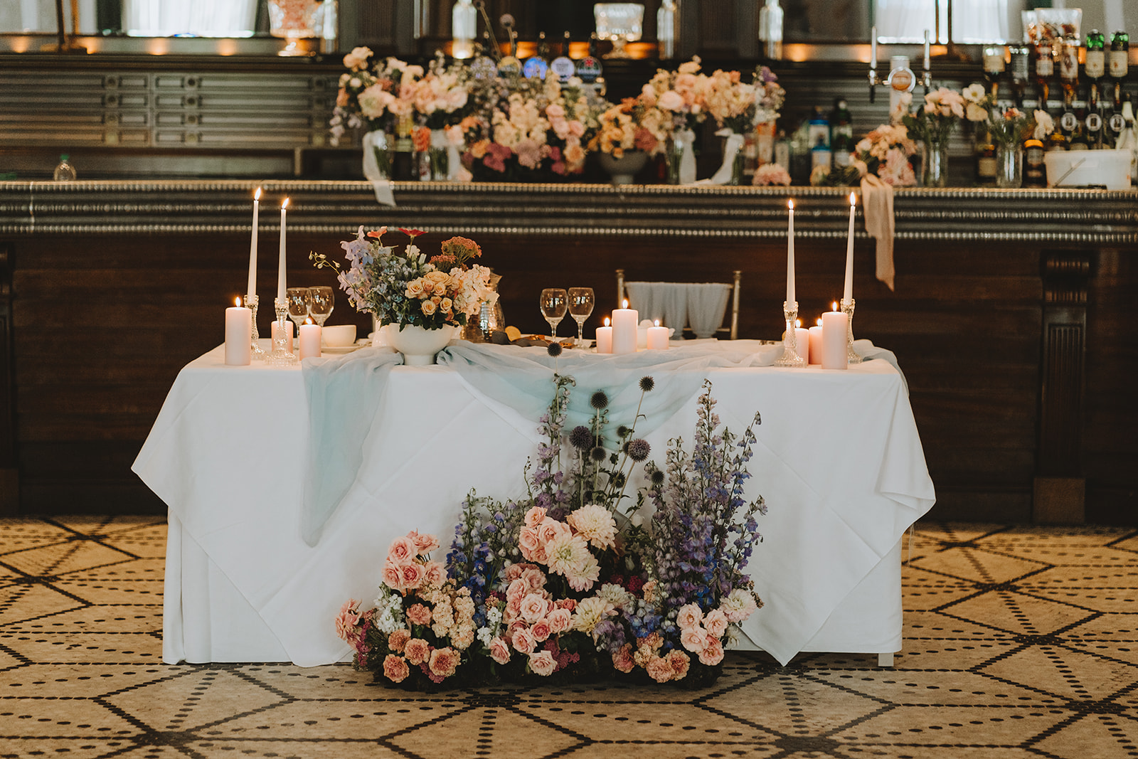 top table for the bride and groom in Langtons kilkenney